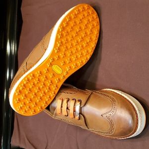 Royal Albartross Golf Shoes Distressed Brown Italian Leather Size UK 7 / US 8